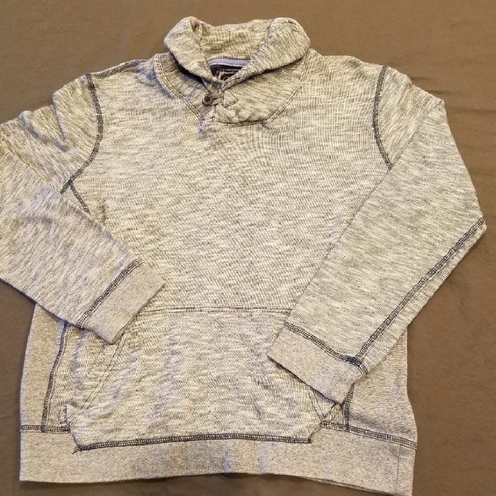 Twenty One Men Mock Collar PullOver